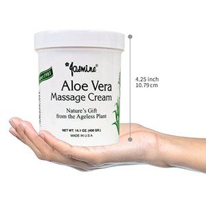 Jasmine NEW! Aloe Vera Massage Cream For Face and Body Anti-Aging Therapy Cream